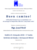 Plakát: Beseda Buen camino!, 25. 11. 2018 v 17.00, Rytířský sál Zámku v Heřmanově Městci