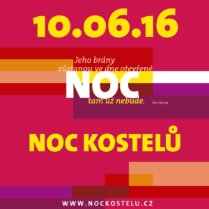 Plakát: Noc kostelů, 10. 6. 2016